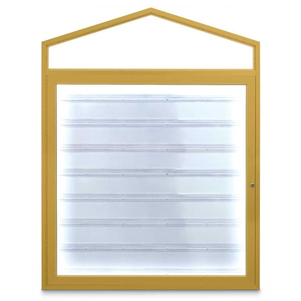 Sliding Door Indoor Enclosed Corkboard, 4